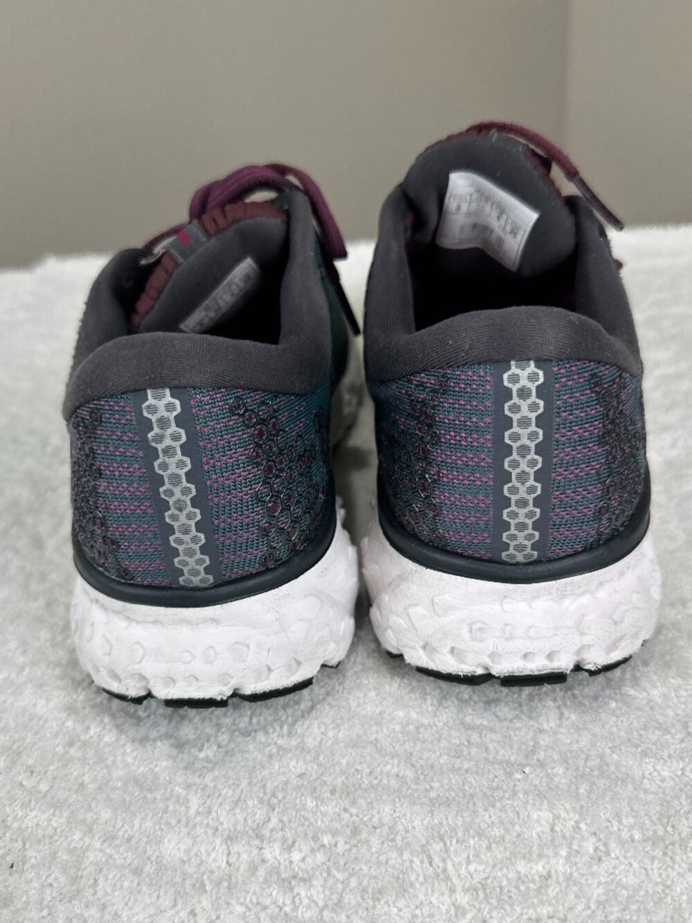 Brooks Glycerin 17 Running Sneakers Gray Purple Women's Size 8 EU 39 - Picture 3 of 7